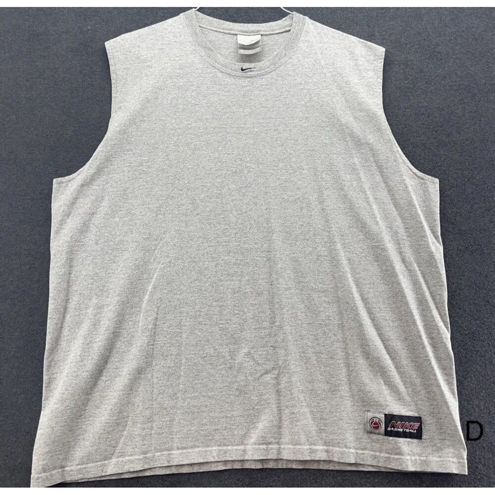 Vintage 90s Nike Essential Center Swoosh Check Tank Top Shirt Men’s XXL USA NWT